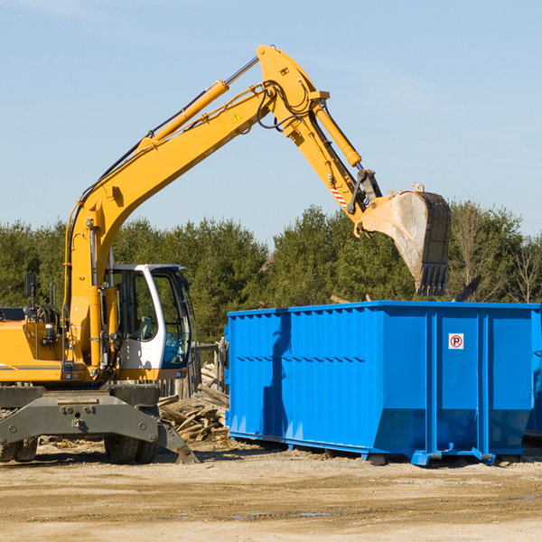 can i choose the location where the residential dumpster will be placed in Pigeon